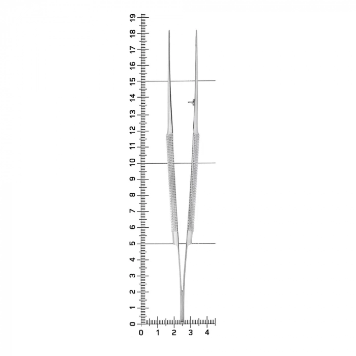 Пинцет микро анатомический прямой Gomel, 18,0 см, 22-32*