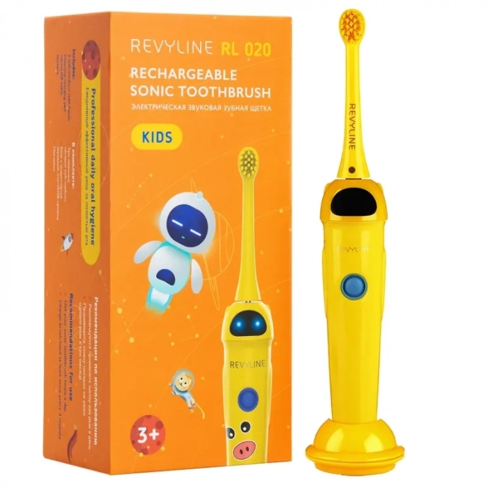 Электрическая зубная щетка Revyline RL 020 Kids желтая