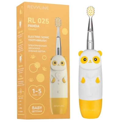 Электрическая зубная щетка Revyline RL 025 Baby Panda Жёлтая