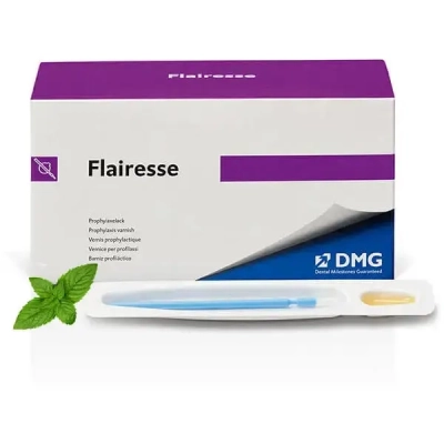 Профилактический лак  Flairesse со вкусом мяты, 35 отдельных доз (по 0,4 мл)