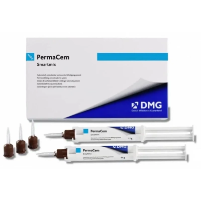 PermaCem Smartmix цемент для коронок и мостов, 2 шприца по 10 г