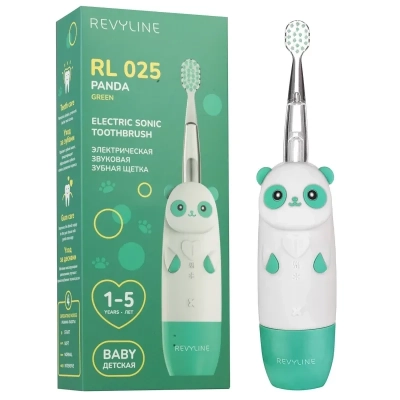 Электрическая зубная щетка Revyline RL 025 Baby Panda Зеленая