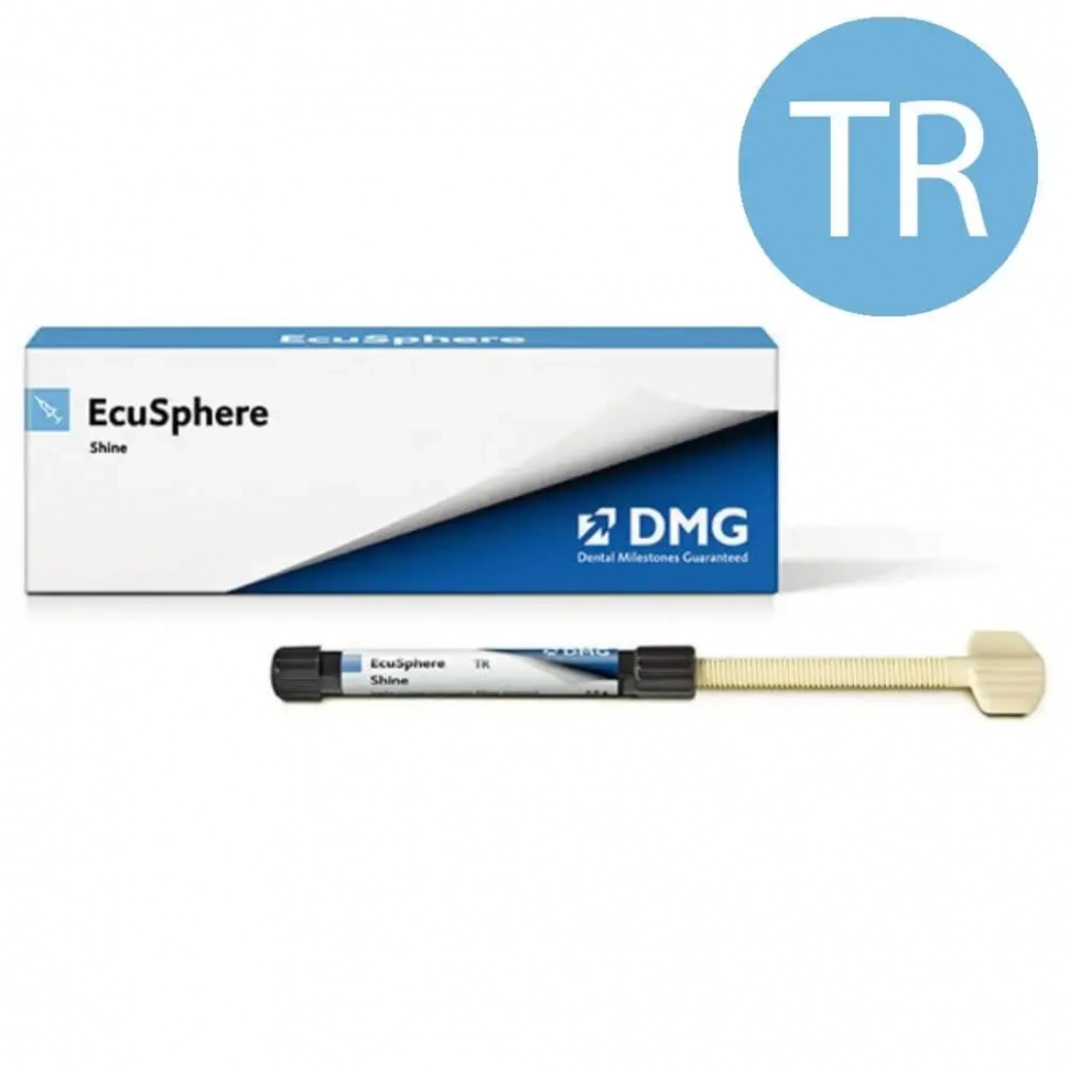 EcuSphere - Shine Transparent композит для реставраций на фронтальных зубах, шприц 2.5 г