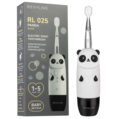 Электрическая зубная щетка Revyline RL 025 Baby Panda Черная
