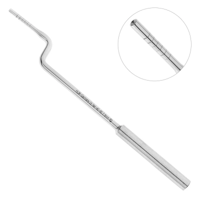 Остеотом изогнутый bajonett, вогнутый кончик, 2,8 мм, 40-80*