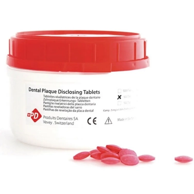 Таблетки для окрашивания зубного налета, PD, 100 шт