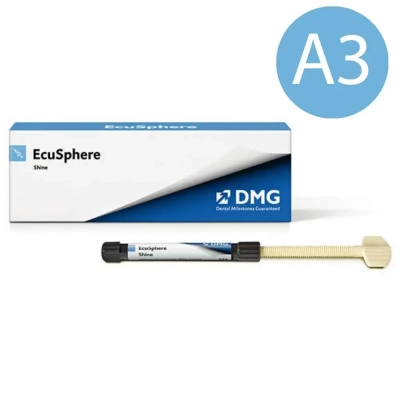 EcuSphere - Shine А3 композит для реставраций на фронтальных зубах, шприц 2.5 г