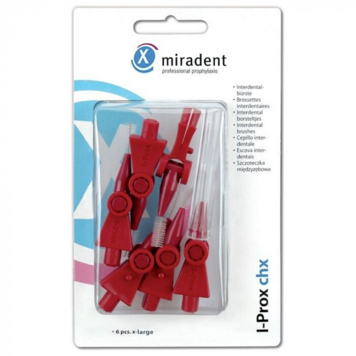 Щетки-ёршики Miradent I-Prox chx красные, 6 шт.