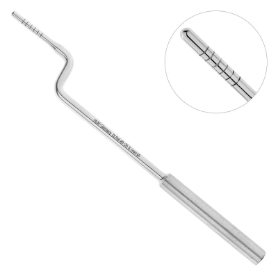 Остеотом изогнутый bajonett, выпуклый кончик, 3,1 мм, 40-35*