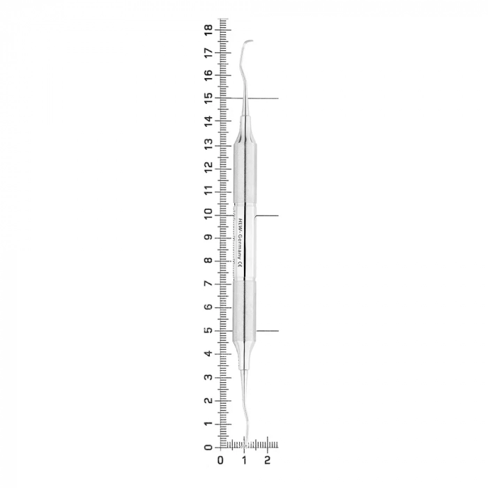 Кюрета Gracey, форма 1/2, ручка DELUXE, ø 10 мм, 26-36B*