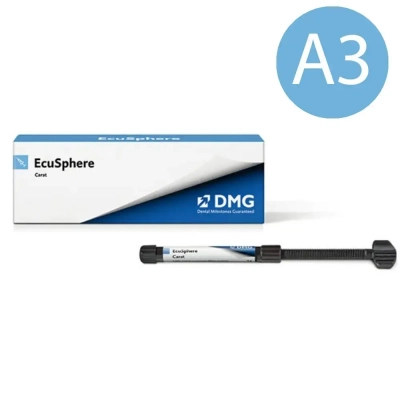 EcuSphere - Carat A3 композит для реставрации на жевательных зубах, шприц 3 г