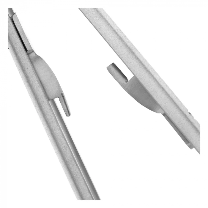 Иглодержатель микрохирургический прямой Micro-Nadelhalter TC, карбит вольфрамовые вставки, 18 см, 40-47*