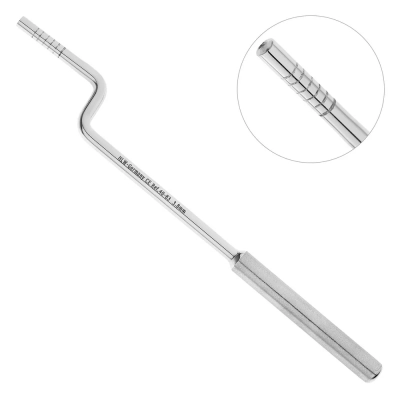 Остеотом изогнутый bajonett, вогнутый кончик, 3,8 мм, 40-83*