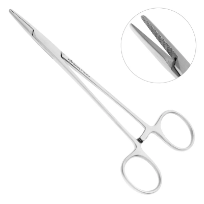 Иглодержатель хирургический прямой Baumgartner, 14,5 см, 20-10*