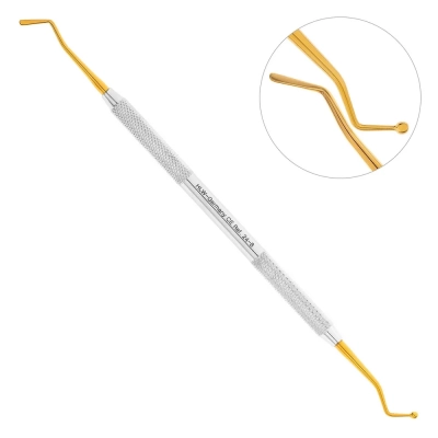 Гладилка-штопфер, жесткая-шарик, нитрид титановое покрытие, 2,0-2,4 мм, 24-8*