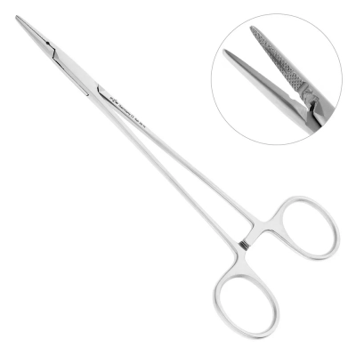 Иглодержатель хирургический прямой Crile-Wood, 15 см, 20-15*