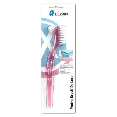 Щетка Miradent Protho Brush De Luxe розовая