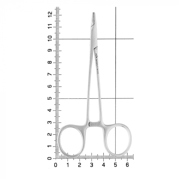 Иглодержатель хирургический прямой Derf, 12,5 см, 20-8*