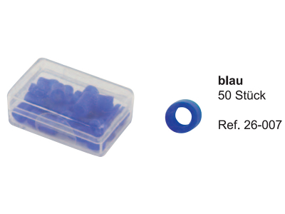 Маркировочные кольца, синие, 26-007-1*