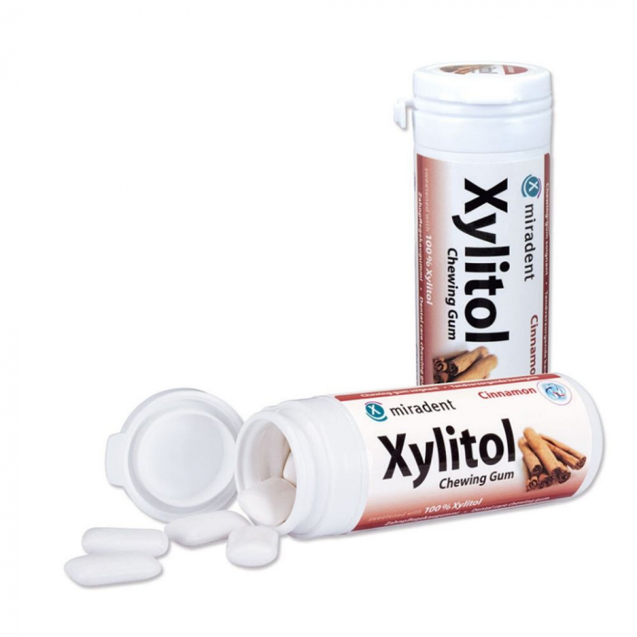 Жевательная резинка Miradent Xylitol Chewing Gum Корица, 30 гр
