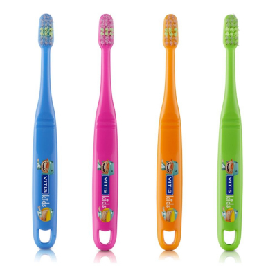 Зубная щетка VITIS Kids, 3+ (мягкая упаковка)