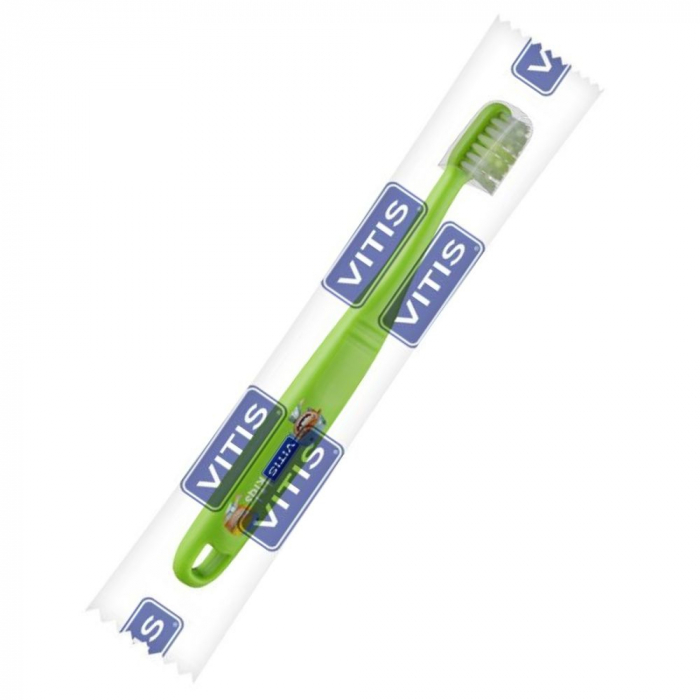 Зубная щетка VITIS Kids, 3+ (мягкая упаковка)
