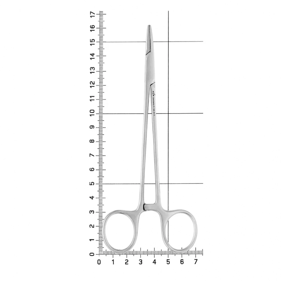 Иглодержатель хирургический прямой Mayo-Hegar, 16 см, 20-12*