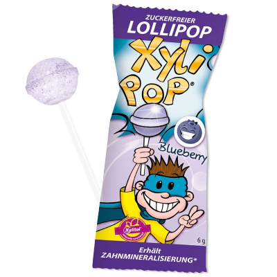 Леденец Miradent XyliPOP голубика, 6 г