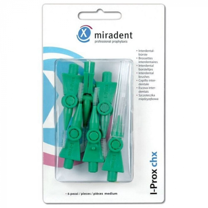 Щетки-ёршики Miradent I-Prox chx зеленые, 6 шт.