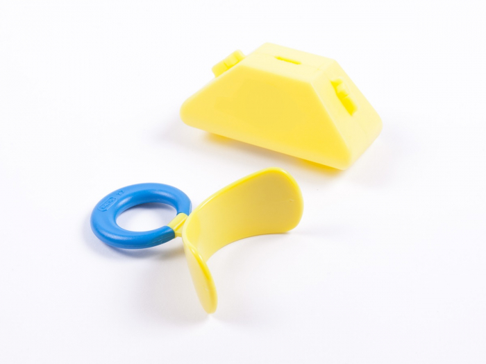 MUPPY стандартная, жесткая, желтая LARGE (с синим кольцом, от 5 до 8 лет)