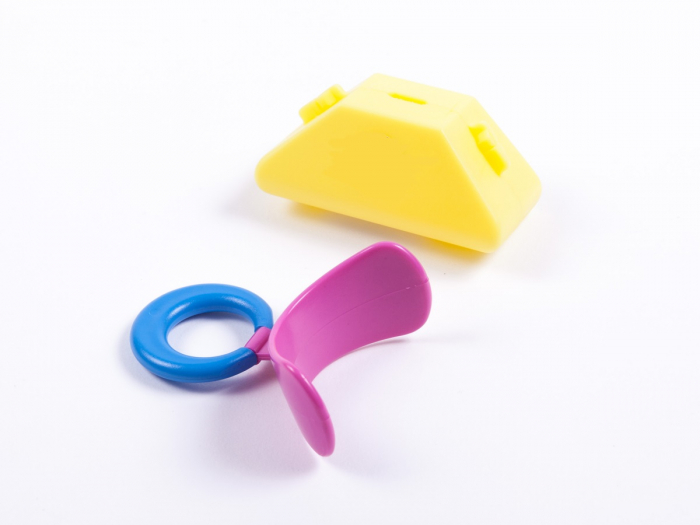MUPPY стандартная, жесткая, розовая LARGE (с синим кольцом, от 5 до 8 лет)