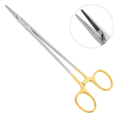 Иглодержатель хирургический прямой Mayo-Hegar TC, 18см, 20-25AM*