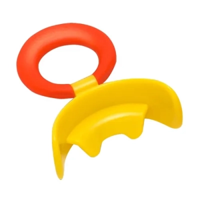 MUPPY с козырьком, жесткая, желтая SMALL (с красным кольцом, от 3 до 5 лет)
