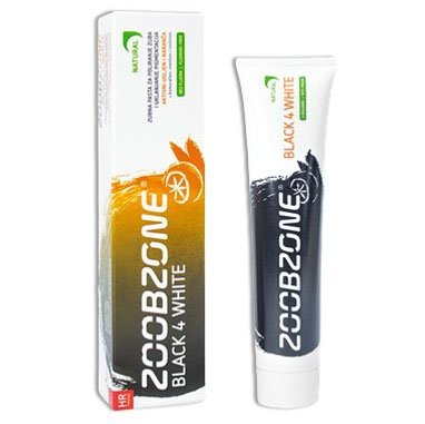 Зубная паста ZOOBZONE BLACK4WHITE, 75 мл