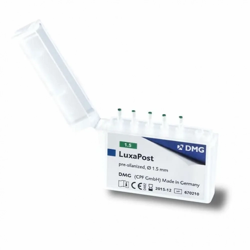 LuxaPost Eco штифты силанизированные, 1.5 мм, 10 шт