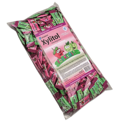 Жевательная резинка Miradent Xylitol Chewing Gum ДЕТСКАЯ, 200 шт х 2