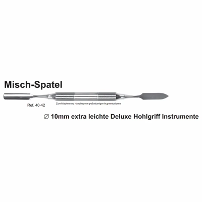 Шпатель для замешивания костного материала, ручка DELUXE, ø 10 mm, 40-42*