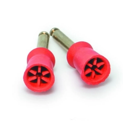 Головки полировальные тип Webbed, красные (мягкие), 12 шт