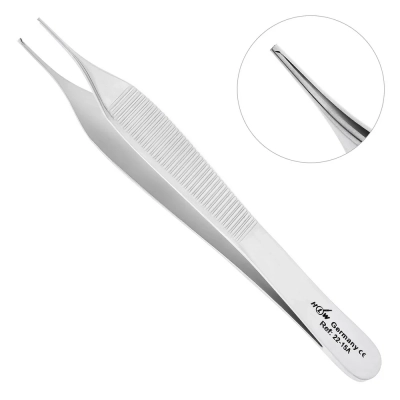 Пинцет микрохирургический ультратонкий Micro-Adson, 12,0 см, 22-15A*