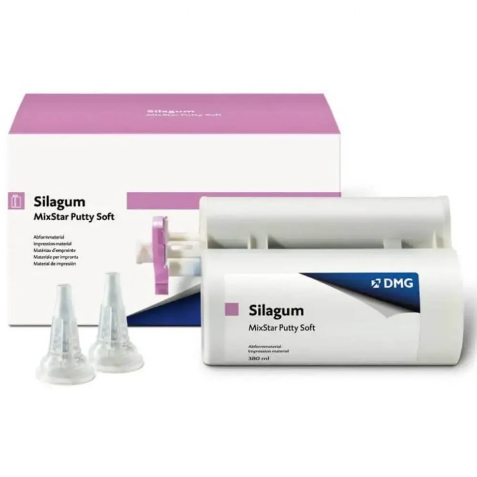 Silagum MixStar Putty Soft, 1 картридж базового слоя, 380 мл