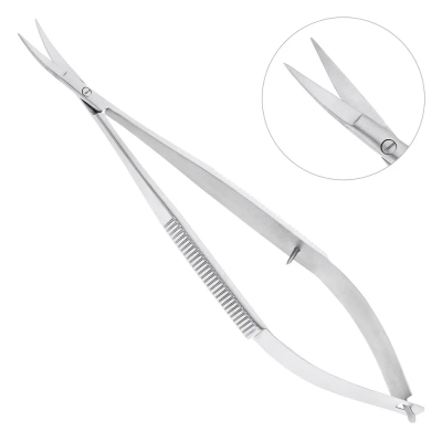 Ножницы микрохирургические изогнутые Castroviejo,14,0 см, 19-23*
