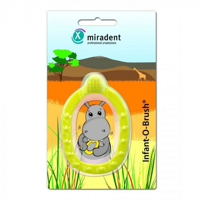 Зубная щетка Miradent Infant-O-Brush желтая