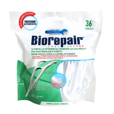 Одноразовая зубная нить Biorepair Forcelle Interdentale Monouso