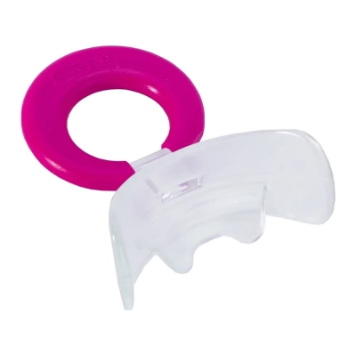 MUPPY с козырьком, жесткая, прозрачная SMALL (с красным кольцом, от 3 до 5 лет)