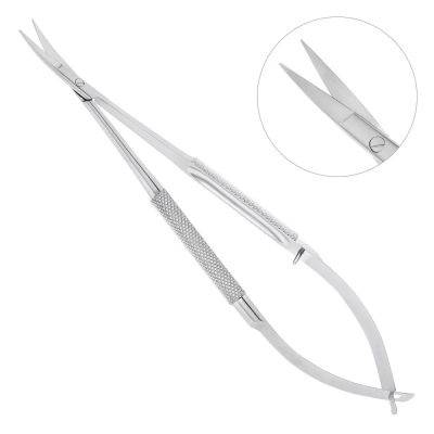 Ножницы хирургические изогнутые Castroviejo-Gomel, 14 см, 19-28*