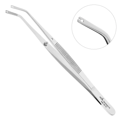 Пинцет шовный угловой, 15,0 см, 22-13*