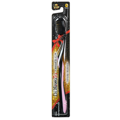 Зубная щетка Dr.NanoTo Charcoal &amp; Nano Gold