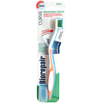 Зубная щетка Biorepair CURVE Protezione Totale (Total Protection Medium)