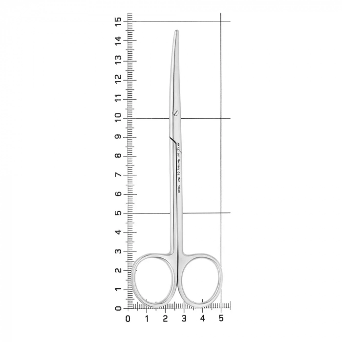 Ножницы хирургические изогнутые Metzenbaum, 14,5 см, тупой кончик, 19-26*
