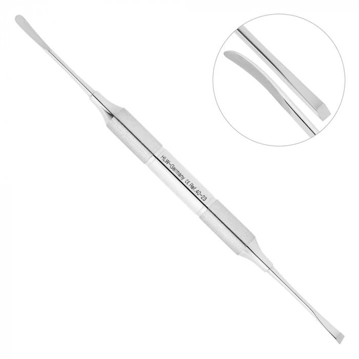 Распатор-микро двусторонний, 3,5-3,5 мм, ручка DELUXE, ø 10 мм, 40-23*